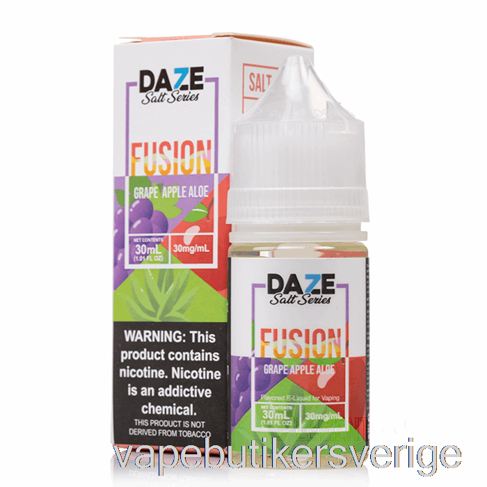 Vape Sverige Druva äpple Aloe - 7 Daze Fusionssalt - 30ml 50mg